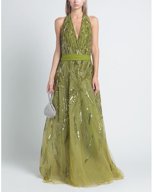 Elie Saab Green Maxi Dress