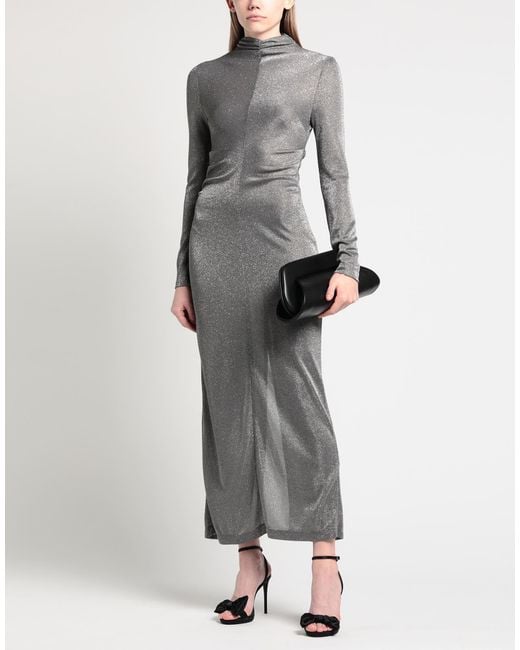 MSGM Gray Maxi Dress