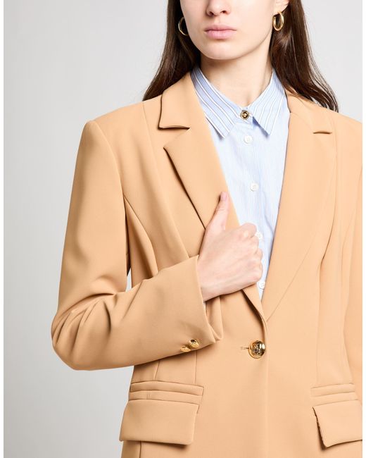 Elisabetta Franchi Natural Essentials Sand Suit Polyester, Elastane