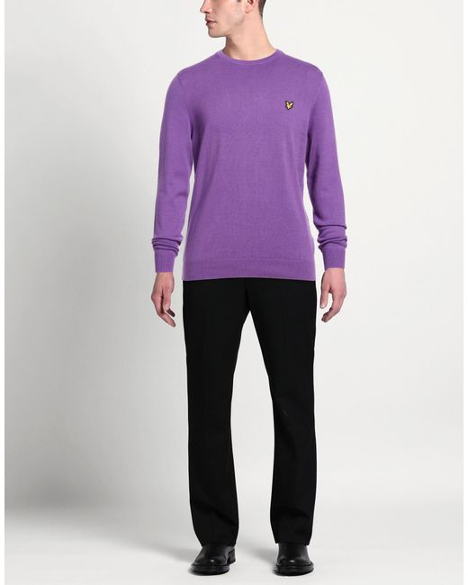 Lyle & Scott Purple Jumper for men
