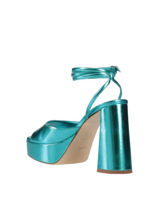 Bettina Vermillon Blue Sandals