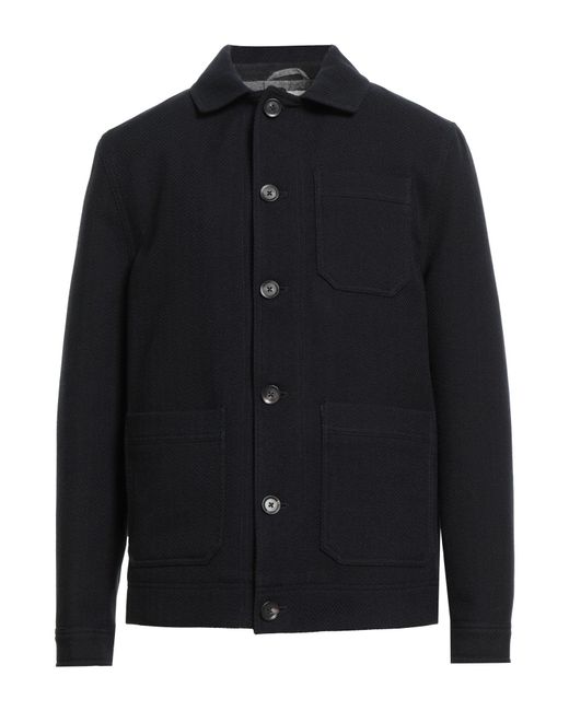 Circolo 1901 Black Midnight Jacket Virgin Wool, Cotton for men