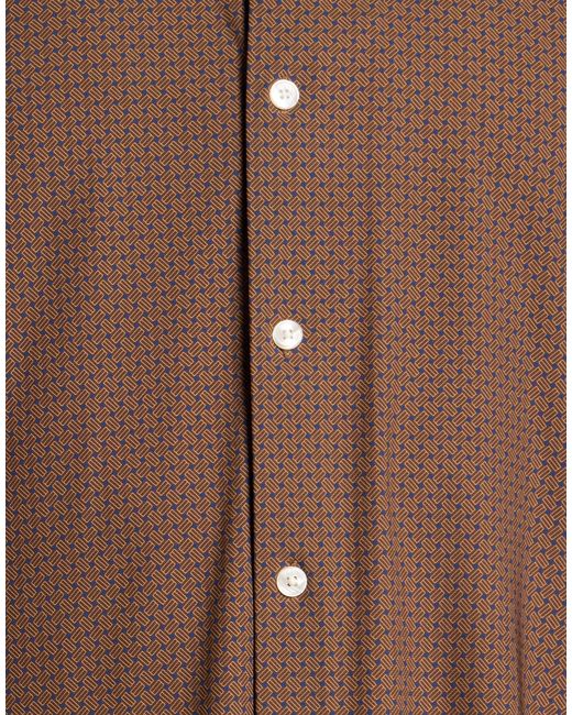ARCHIVIUM Brown Shirt Polyamide, Elastane for men