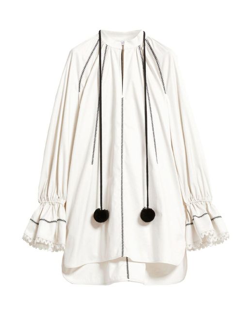 Max Mara White Mini-Kleid