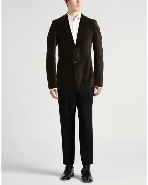 Tombolini Black Dark Blazer Cotton for men