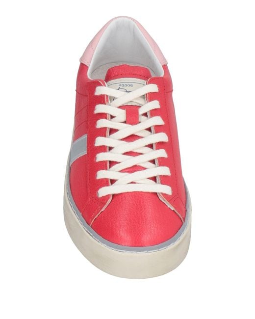 Date Pink Sneakers Leather