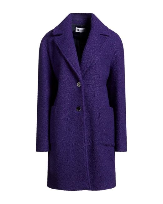 Diana Gallesi Purple Coat Polyester
