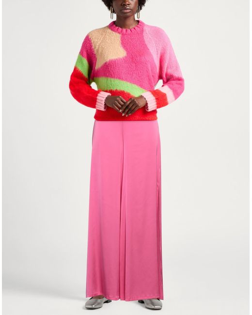 Pinko Pink Pants Polyester, Elastane