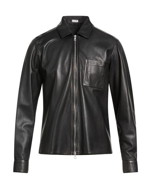 Covert Black Jacket Lambskin for men