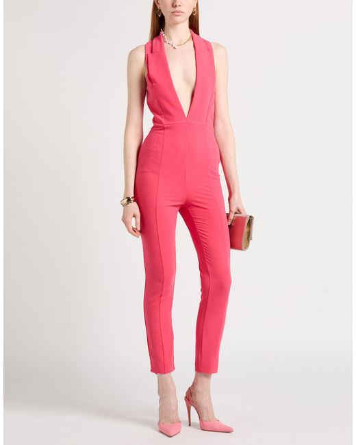 Patrizia Pepe Pink Jumpsuit Polyester, Elastane