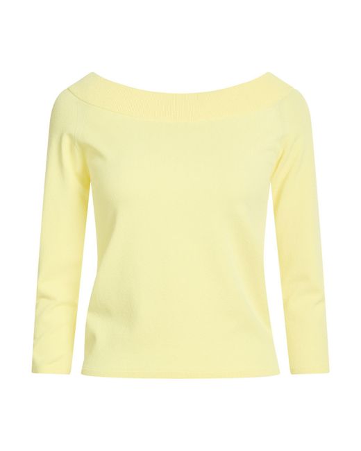 Roberto Collina Yellow Sweater Viscose, Polyester