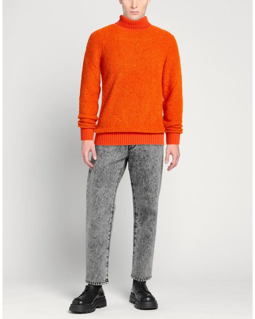 M.Q.J. Orange Turtleneck Acrylic, Wool, Polyamide for men