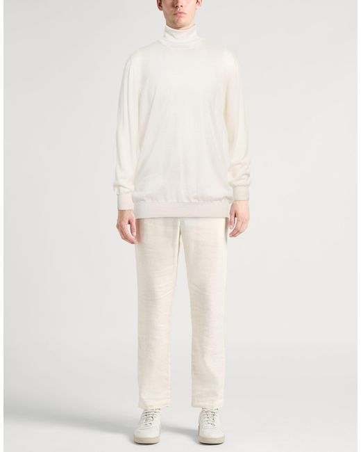 Lardini White Turtleneck for men
