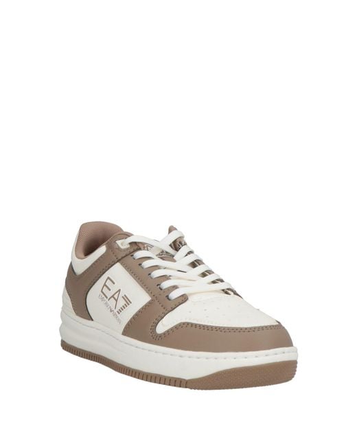 EA7 White Sneakers Polyester for men