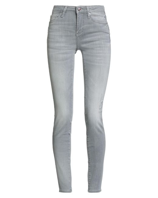 ARMANI EXCHANGE Gray Jeans Cotton, Polyester, Elastane
