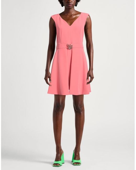 Blugirl Blumarine Pink Mini Dress Polyester, Elastane