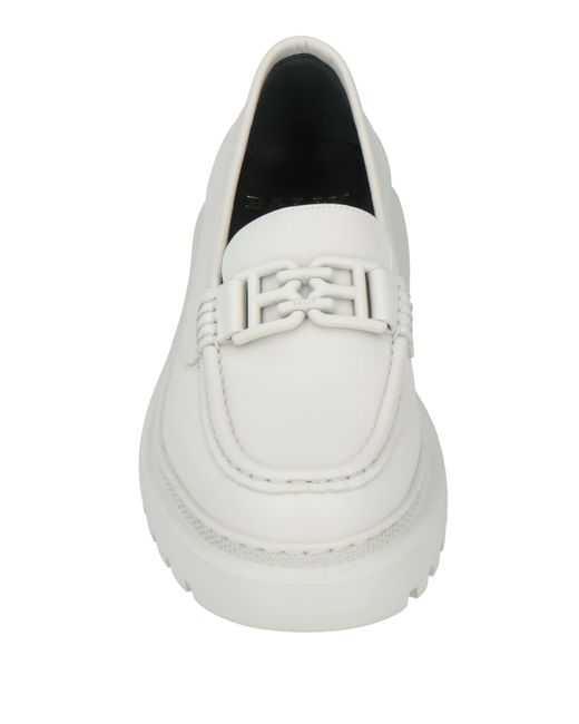 Bally White Mokassin