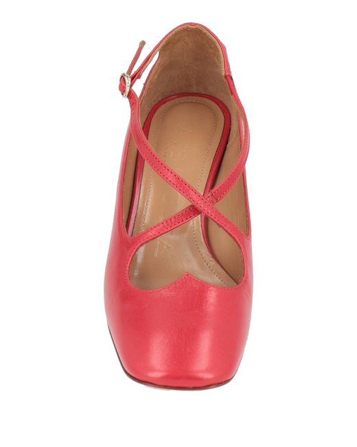 A.Bocca Red Pumps Leather