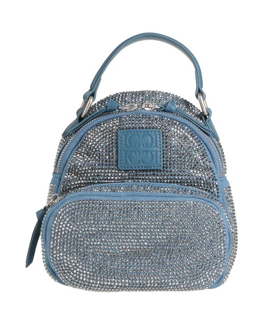 La Carrie Blue Handbag Textile Fibers