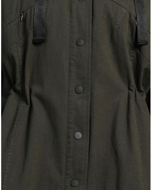 Desigual Black Overcoat & Trench Coat