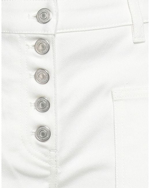 Courreges White Jeans Cotton, Elastane