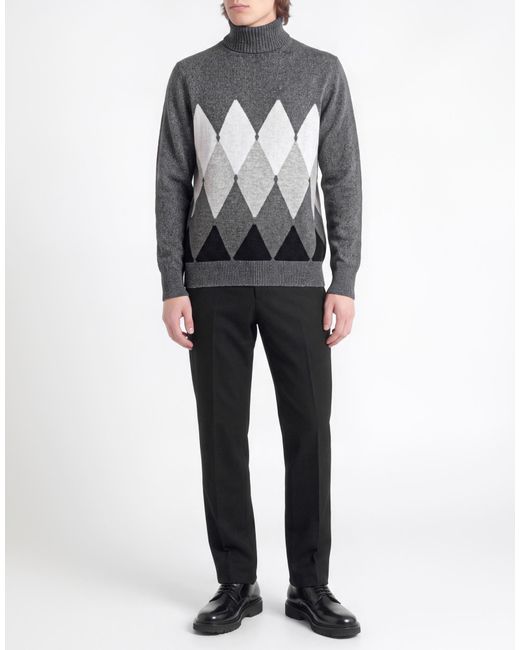 Ballantyne Gray Charcoal Turtleneck Cashmere for men