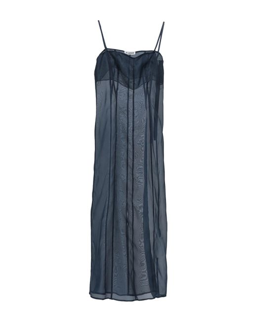 Jil Sander Blue Midi Dress