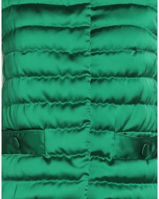 Herno Green Puffer Polyester, Cotton