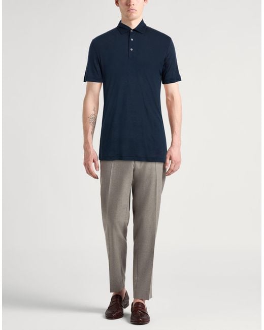 Emporio Armani Blue Polo Shirts for men