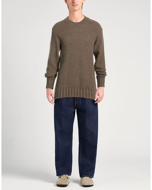 Messagerie Brown Taupe Sweater Wool, Alpaca Wool, Acrylic for men