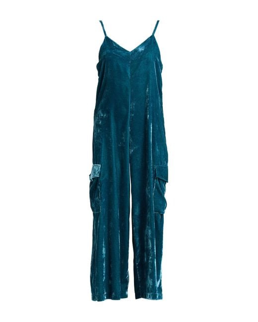Rinascimento Blue Jumpsuit Polyester