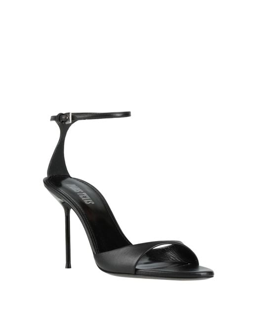 Paris Texas Black Sandals Leather