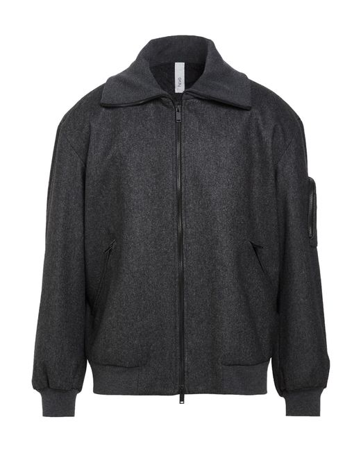 Hevò Black Charcoal Jacket Virgin Wool, Polyamide for men