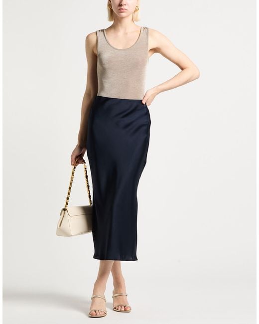AMI Brown Tank Top Polyester, Elastane