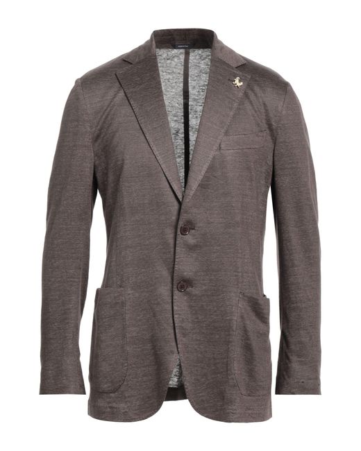 Tombolini Gray Blazer Linen for men