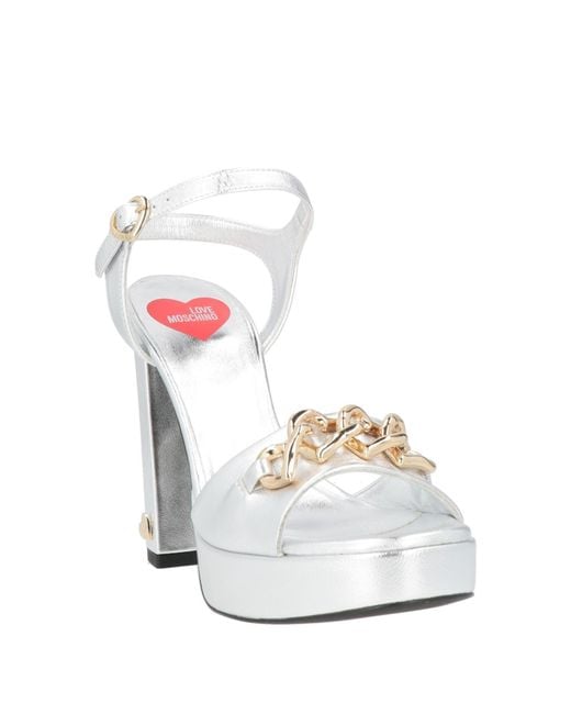 Love Moschino White Sandals