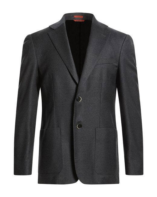 Barena Gray Charcoal Blazer Virgin Wool, Elastane for men