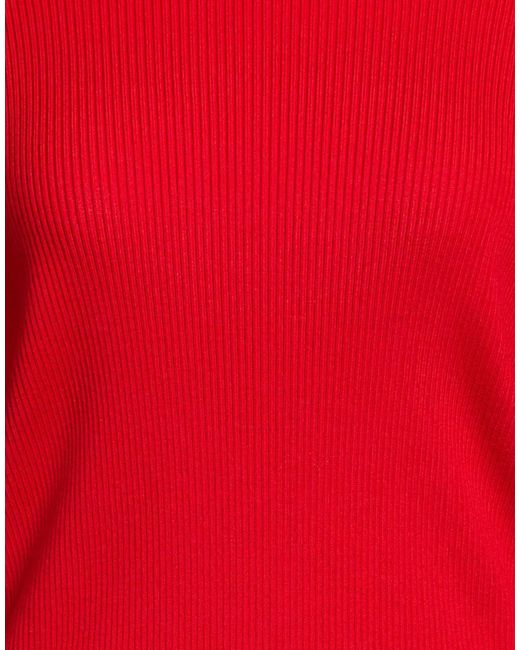 MARINE SERRE Red Sweater Wool, Polyamide, Elastane