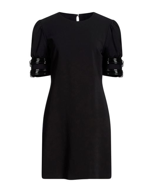 Moschino Black Mini Dress Viscose, Elastane