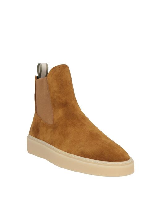 Officine Creative Brown Ankle Boots Leather for men
