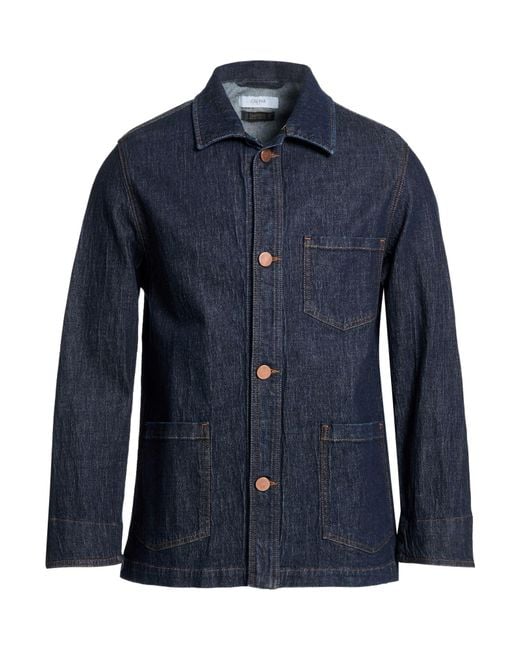 Cruna Blue Denim Outerwear Cotton, Elastane for men