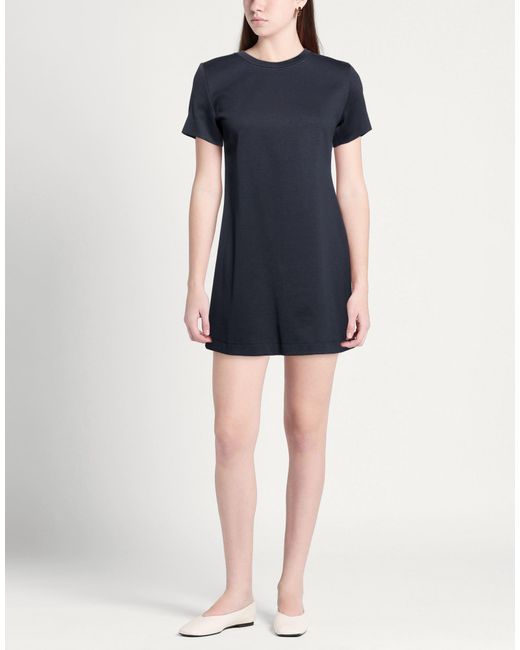 Paul & Joe Blue Midnight Mini Dress Cotton, Polyamide, Elastane