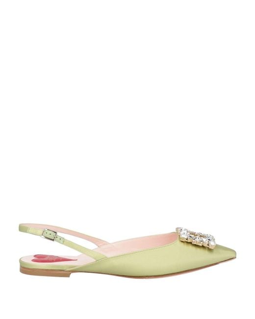 Roger Vivier Metallic Ballet Flats