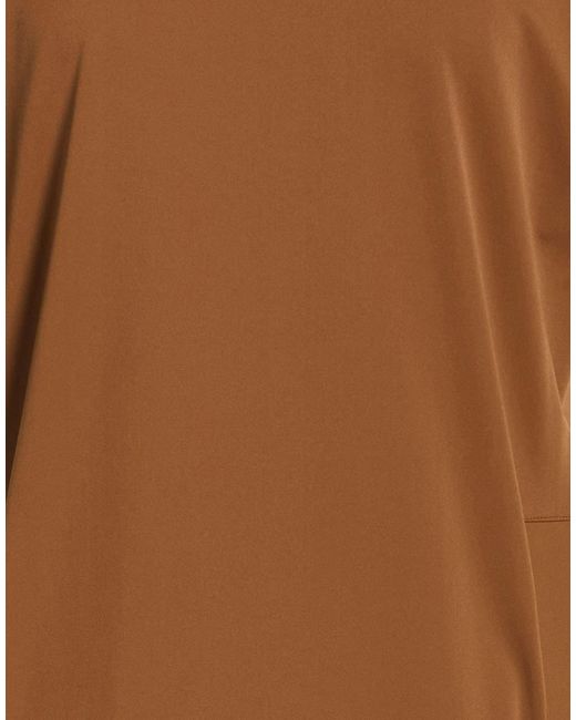 Max Mara Brown Midi Dress Polyamide, Elastane