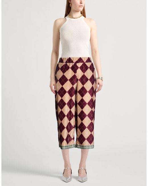 Ottod'Ame Red Sand Pants Polyester