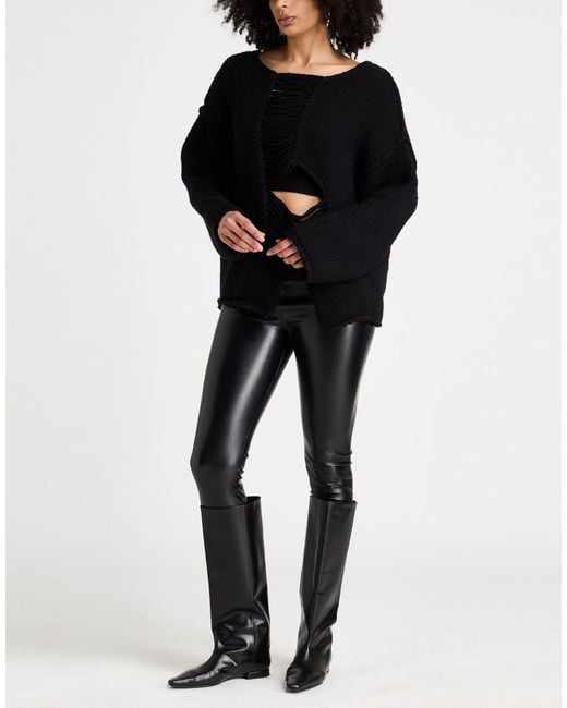 Isabel Benenato Black Sweater Wool, Polyamide