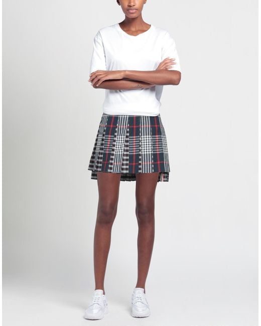 Thom Browne Blue Mini Skirt