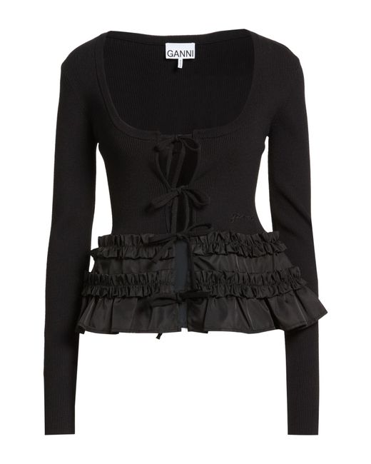 Ganni Black Cardigans