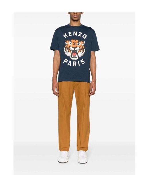 Camiseta Lucky Tiger KENZO de color Blue