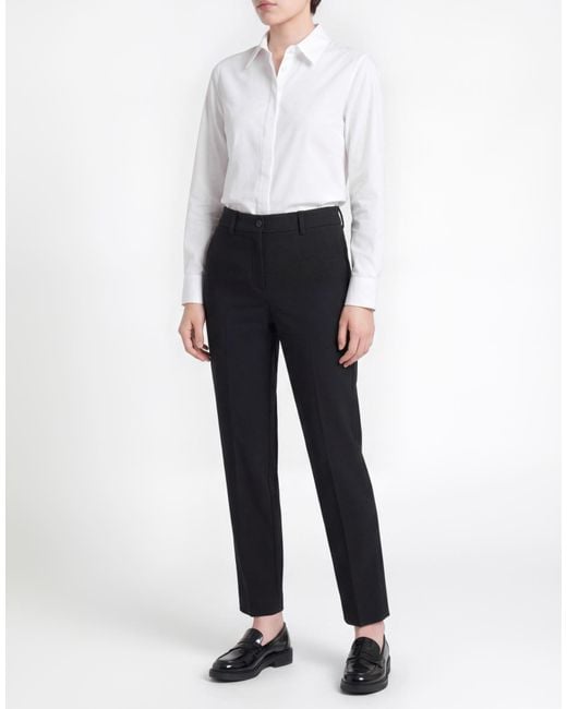 Alpha Studio Blue Pants Polyester, Elastane